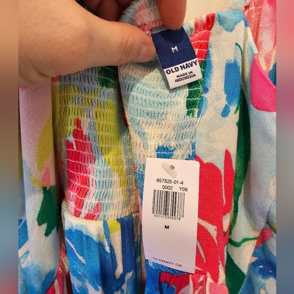 Old Navy floral gauzy midi dress size M - Picture 5 of 5